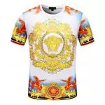 t-shirt versace pas cher cotton fond marin